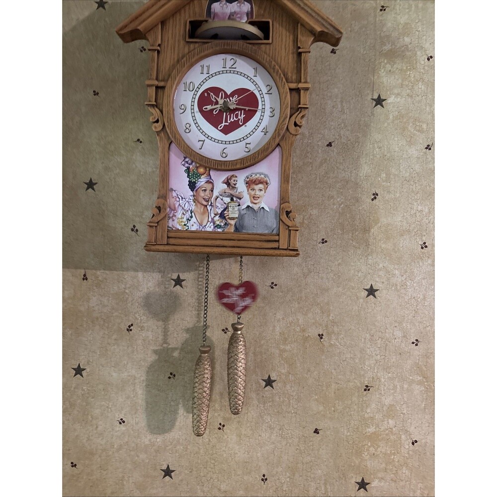 Vtg I Love Lucy Cuckoo Clock 2011 The Bradford Exchange Works Collectors Preown - Picture 4 of 11